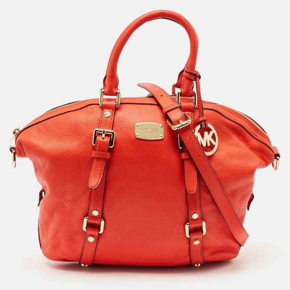 Michael Kors Handbags - Michael Kors Bold Orange Bedford Satchel
